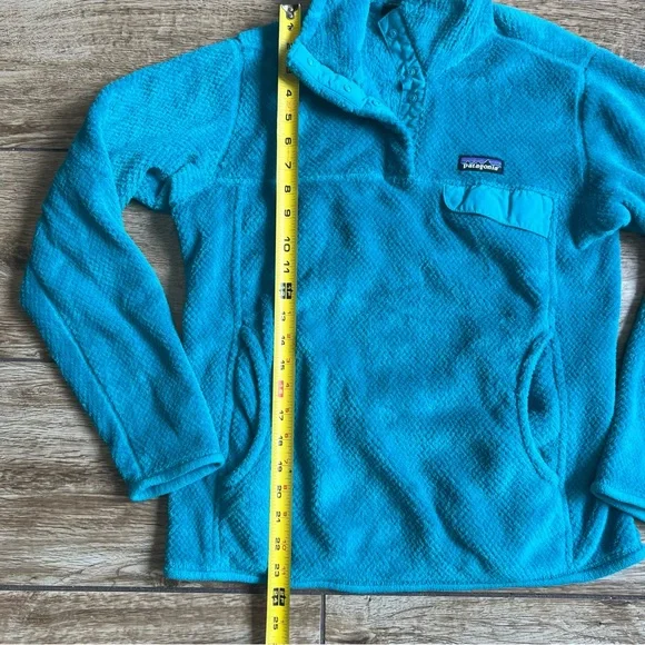 Patagonia Re Tool Snap T Fleece Pullover Teal Turquoise Size Medium - Picture 9 of 13
